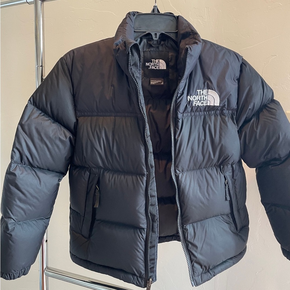 Charcoal Gray Insulated Puffer Jacket
